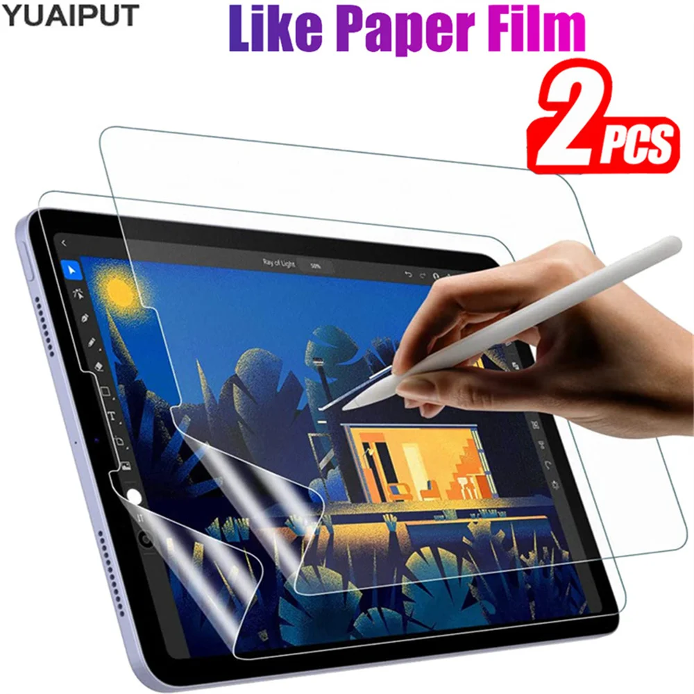 

Like Paper Touch Film For Apple iPad Air 5 2022 Screen Protector iPad Air 5th Generation Tablet Soft Glass 10.9 inch Matte Film
