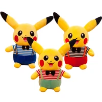 new 30cm pokemo pikachu plush blue red green cartoon cute anime figure stuffed plush dolls pendant toys girl kids xmas gifts
