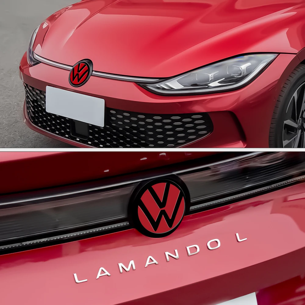 Фото Накладка на решетку радиатора и крышку багажника для Volkswagen VW Golf 8 MK8 Passat Variant Arteon CC Polo T-ROC 2021-2023 ID.3 №5