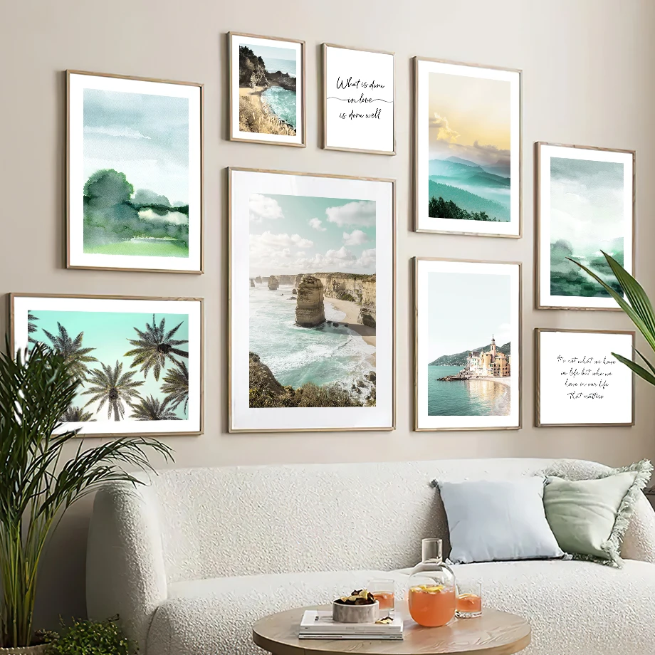 

Tropical Beach Coconut Tree Palm Leaves Nordic Posters And Prints Wall Art Canvas Painting Pictures For Living Room Decoration