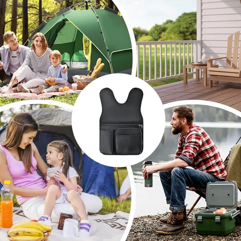 Боковая сумка для пляжного кресла ткань Оксфорд большая вместительная боковая