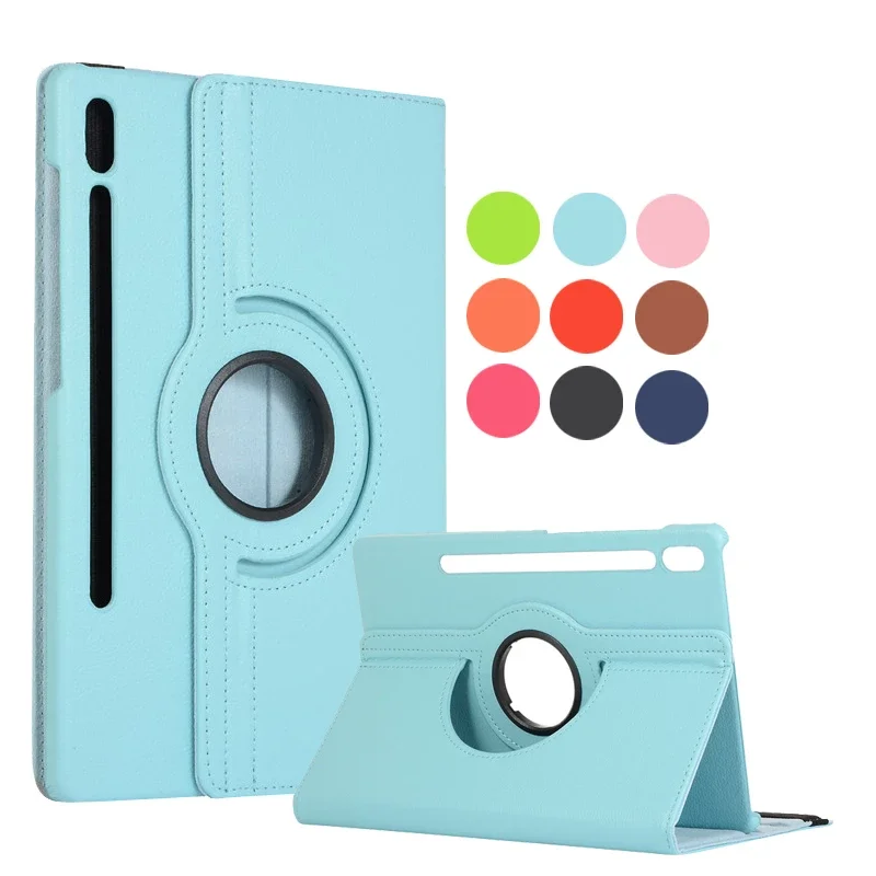 

360 Rotating Case For Samsung Galaxy Tab S6 lite 10.4 2020 P610 A 8.4 2020 T307 A7 10.4 2020 T500 S7 11 2020 SM-T870 Smart Cover