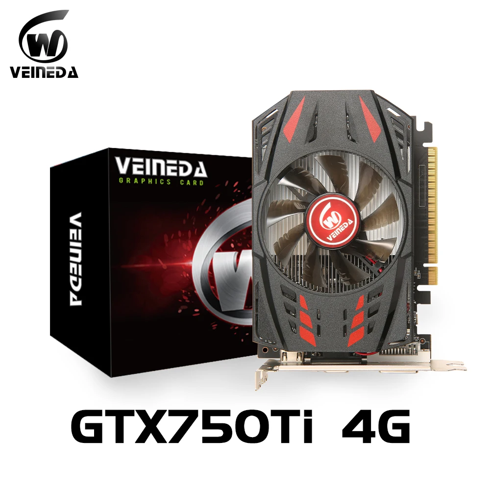 

Видеокарта Veineda GTX 750ti, 4 Гб, 128 бит, GDDR5, VGA
