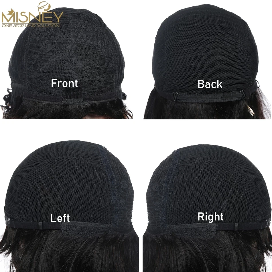 Короткий прямой парик боб с повязкой на голову настоящие человеческие волосы