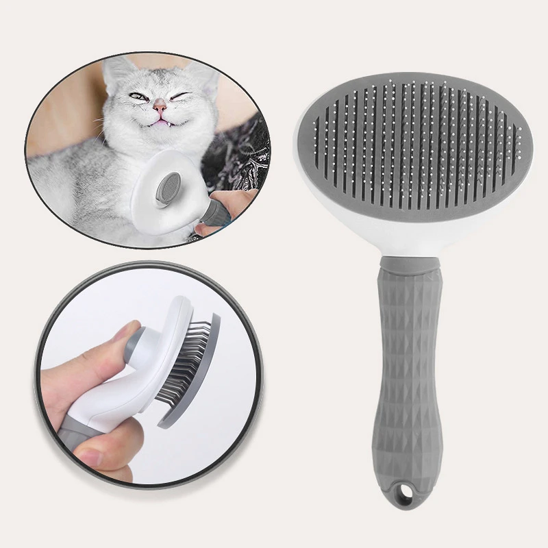 

Soft Plastic Handle Pet Items Bath Comb Cat Dog Hair Brush Grooming Cleaning Tool Casa Mascotas Accessories