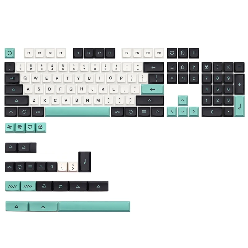 

Механическая клавиатура Keycap минималистский XDA профиль 127 клавиши краситель Sub KeyCap совместимая с Cherry MX DZ60 RK61 64 GK61 ISO клавиша