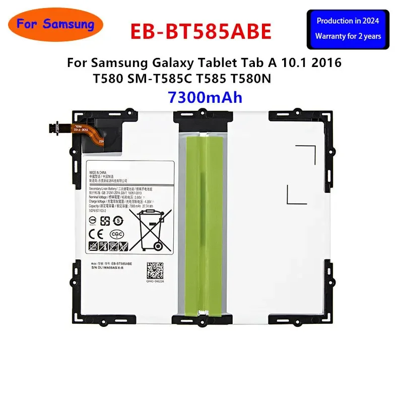 Совершенно новый аккумулятор для планшета EB-BT585ABE 7300 мАч Samsung Galaxy Tab A 10 1 2016 T580 SM-T585C