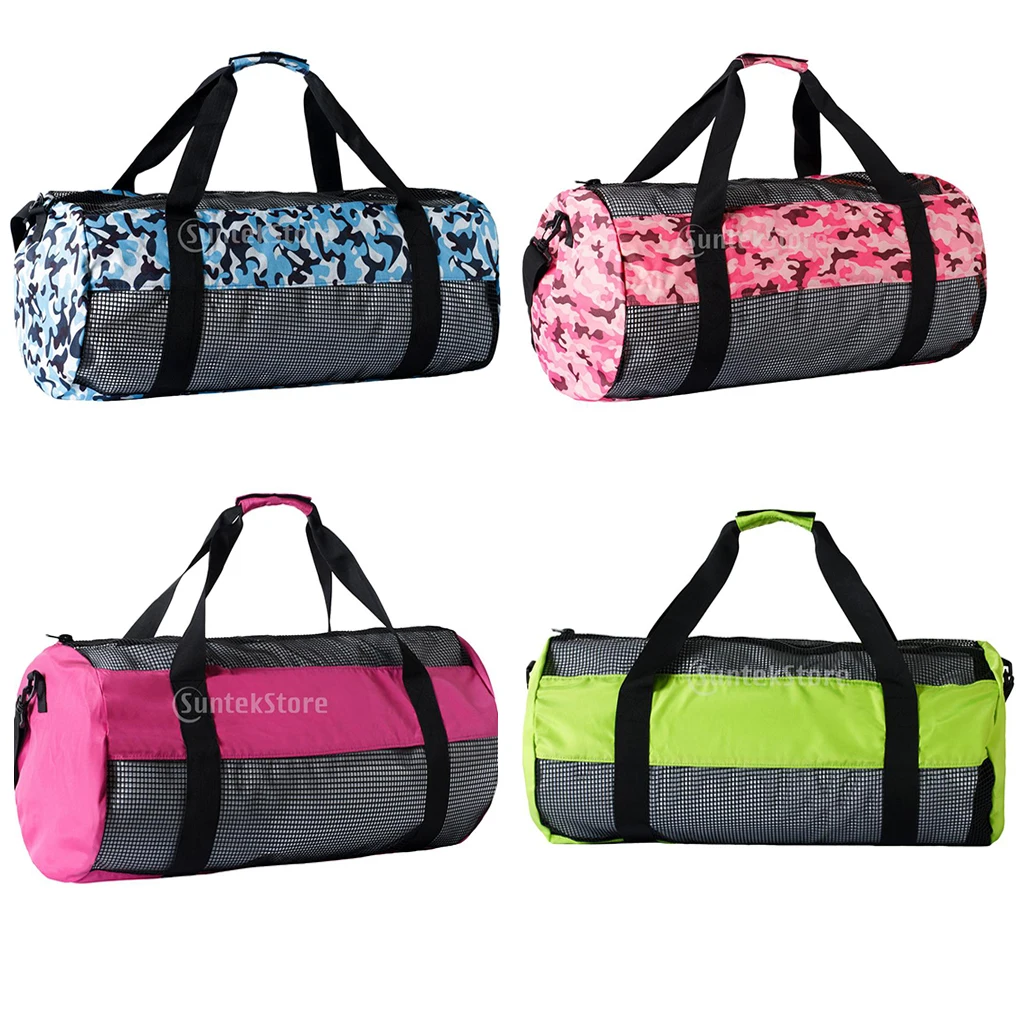 

30X13.8X15.7inch Heavy Duty Mesh Duffle Bag Water Sports Mesh Roll Pouch for Diving Sailing Surfing Beach Games