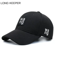 wang letters embroidery baseball caps adjustable snapback visors outdoor sports sun hats street couples hip hop caps