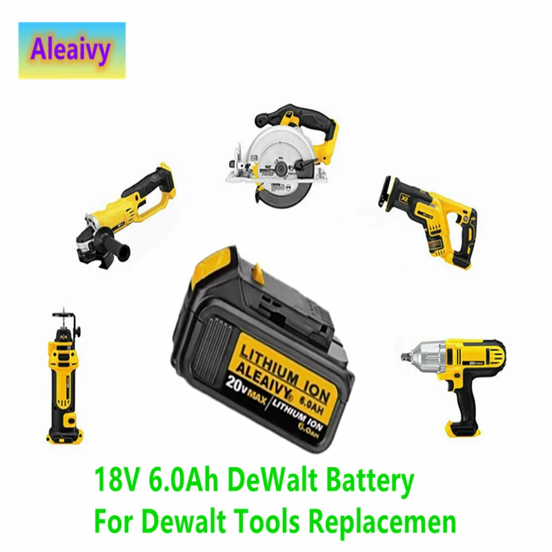 

Литий-ионный аккумулятор для DeWalt MAX XR, 18 в, 20 в, 6000 мАч