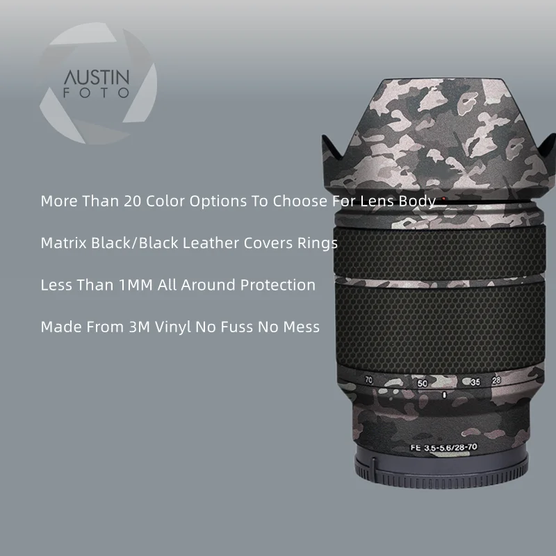 

2870 наклейка на объектив для Sony FE 28-70 f3.5-5,6 Защита от царапин покрытие обложка чехол