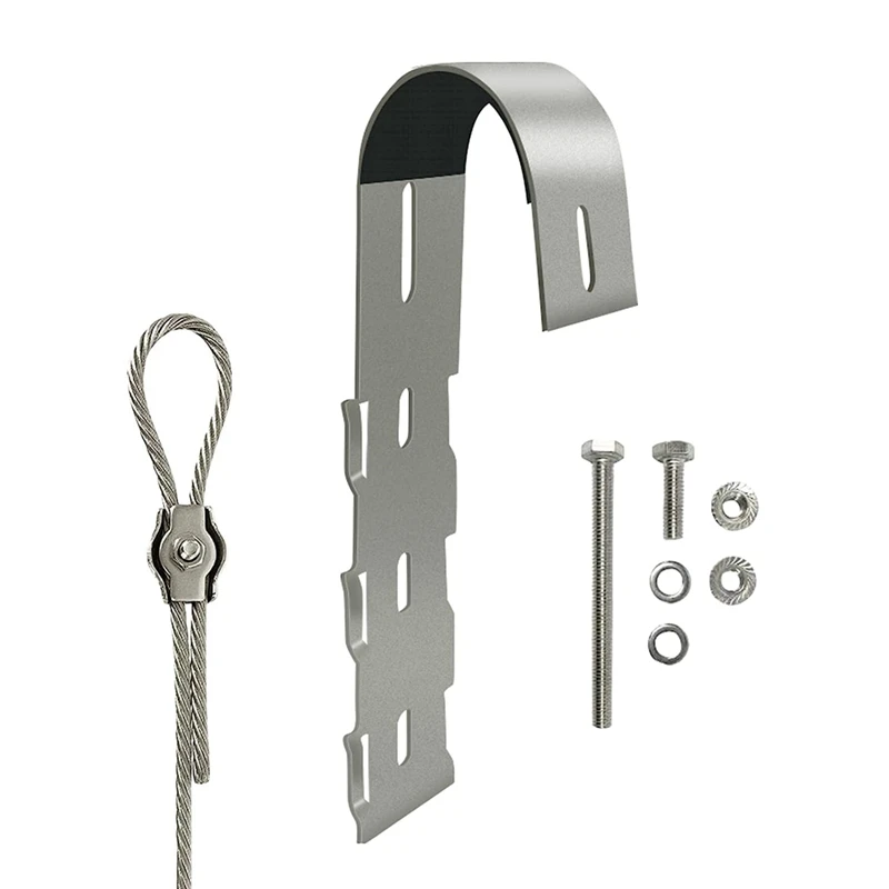 

Solar Panel Mounting Brackets Silver Stainless Steel Solar Panel Holder For PV Module