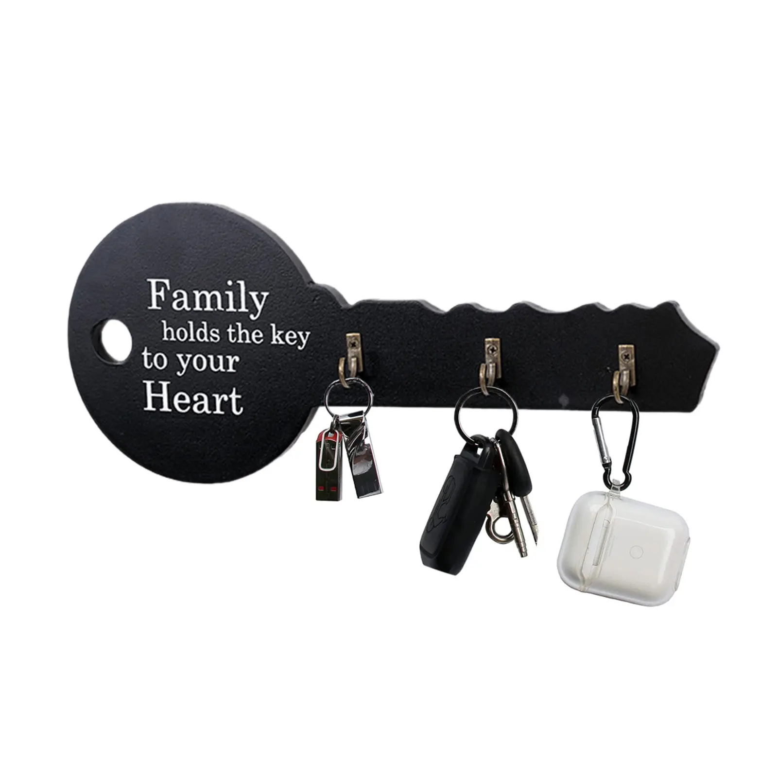 

Metal Key Hooks For Wall Wall-Mounted Decorative Key Holder With 3 Hooks Bathroom Towel Hooks Hat Rack Key Rack Key Hanger For L