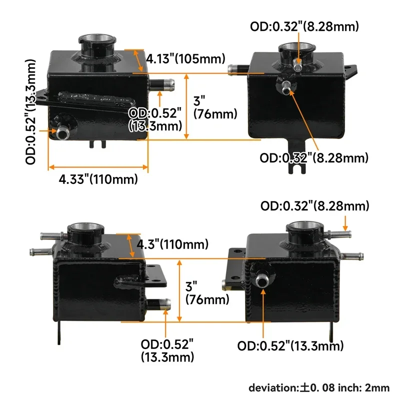 Подходит для расширительного бачка охлаждающей жидкости Subaru Impreza WRX 2.0L Turbo EJ205 EJ255