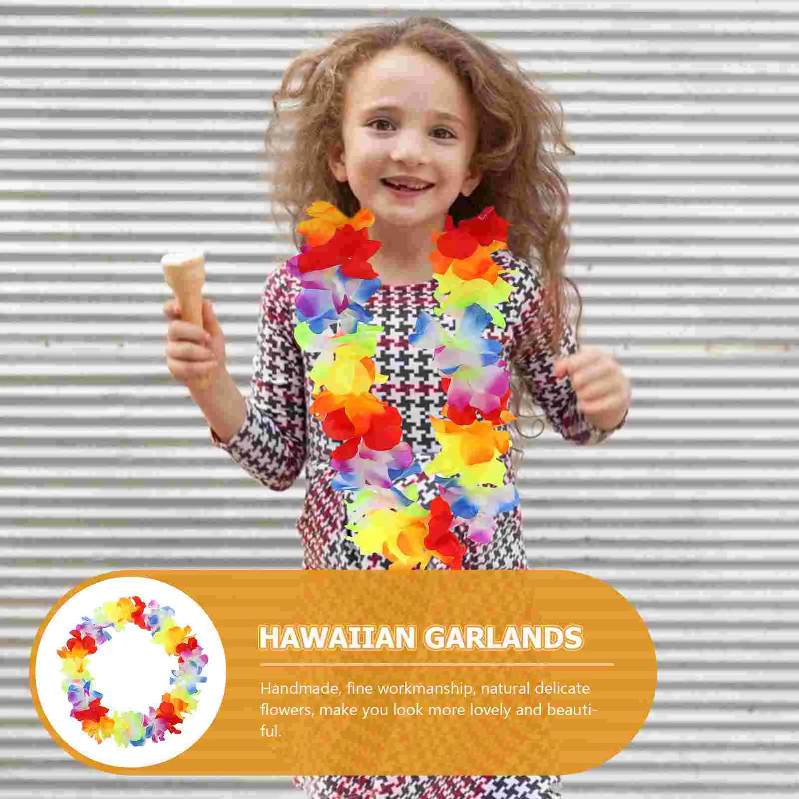 Гавайский орнамент гавайская гирлянда из леев декоративные венки для вечеринок