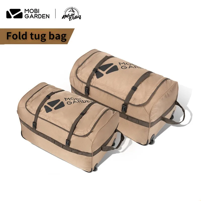 Mobi Outdoor Camping Duffle Bag Foldable Duffle Bag Multifunctional Travel Bag Large Capacity Portable Roller Duffle Bag