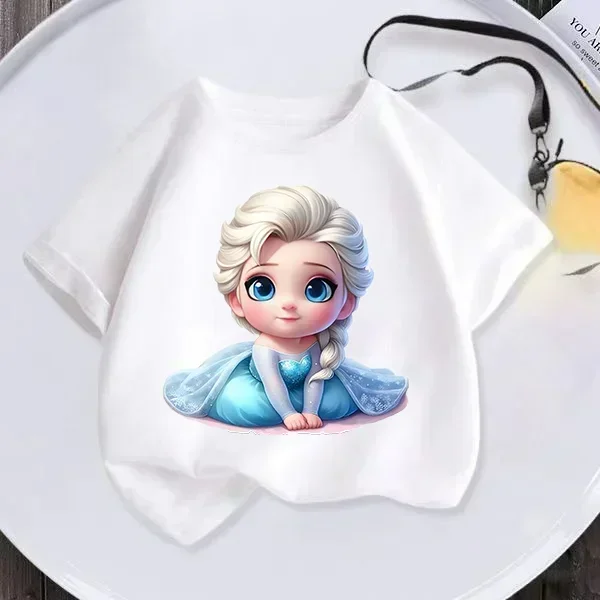 Летние новые детские и футболки Русалочки модные летние принцессы для мальчиков