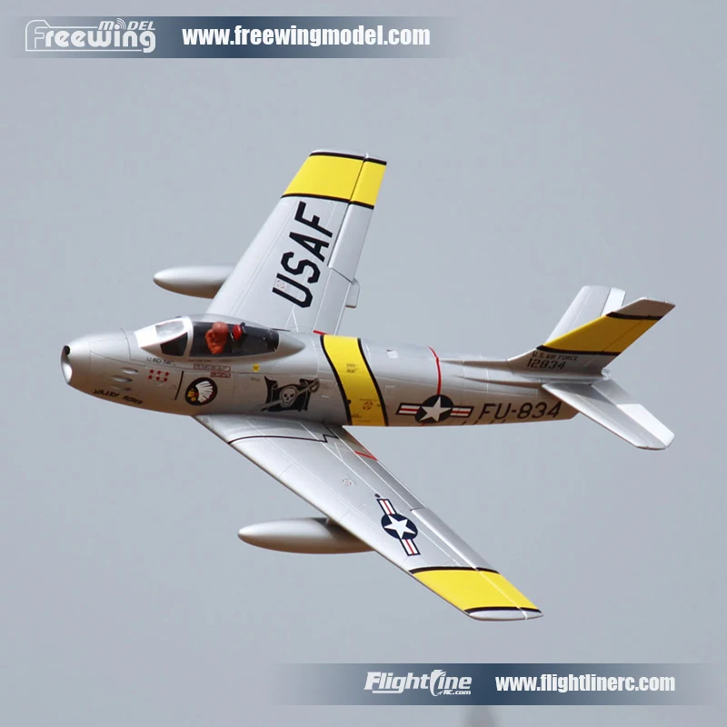 Радиоуправляемая модель самолета Flightline Freewing F-86 Saber 80 мм 9 blade EDF Jet