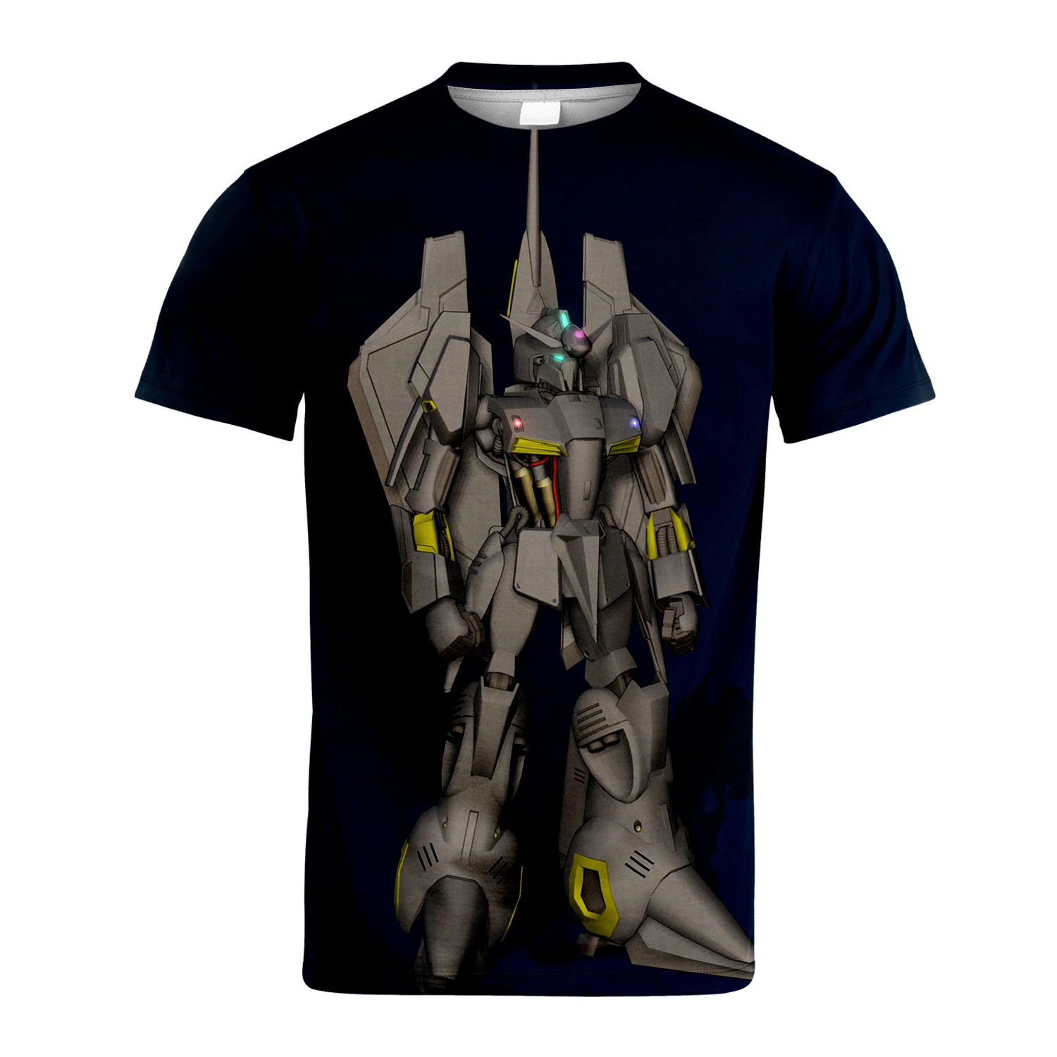 

Summer 2023 New MOBILE SUIT GUNDAM Men's Top Print Animation Youth Trend Fashion Breathable Children's Short Sleeve T-shirt