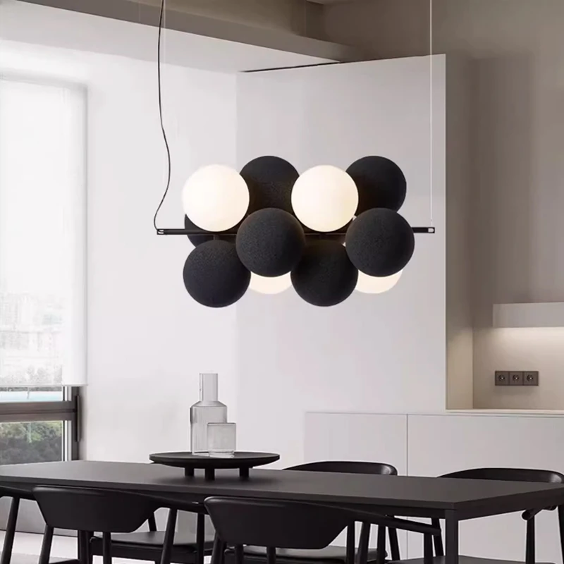 

Бархатная люстра в форме шара с абажуром, искусственная люстра, креативный дизайнерский Лофт, декор для бара, комнаты, ресторана, Потолочный подвесной светильник