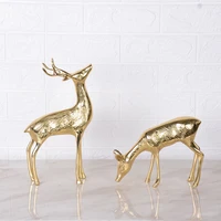 home decorative accents brass deer statuey interior decoration animal sculputre