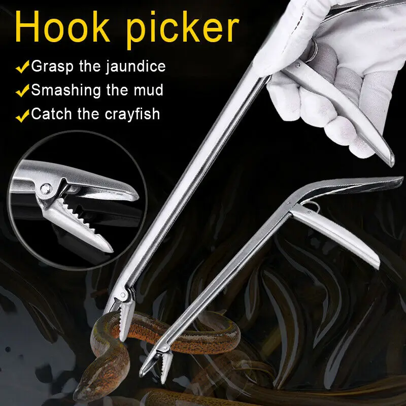 

Stainless Steel Unhooking Device Fish Clamp Clip Catch Remover Plier Fishing Hook Tool Fish Tackle Control Fish Pliers