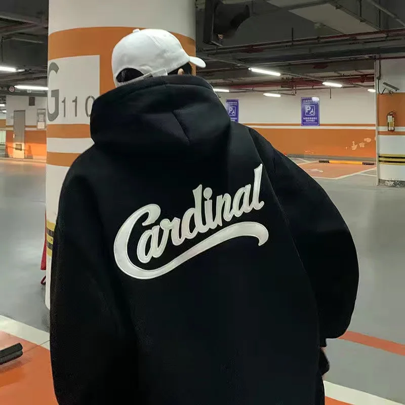 

Klein Blue Hoodie Men's Spring and Autumn New Trend All-match Hooded Jacket Harbor Wind Loose Hooded Jacket