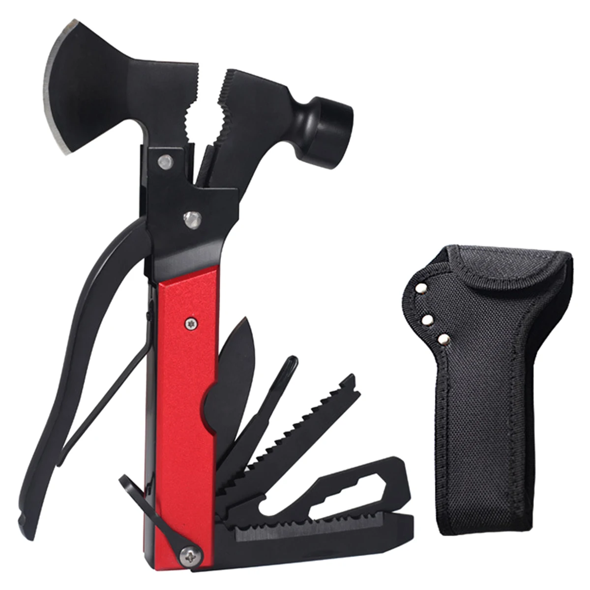 

Multifunctional Hammer 16In1 Multitool Portable Multitool Hammer Survival Life-saving Escape Tool Outdoor Camping Claw Hammer