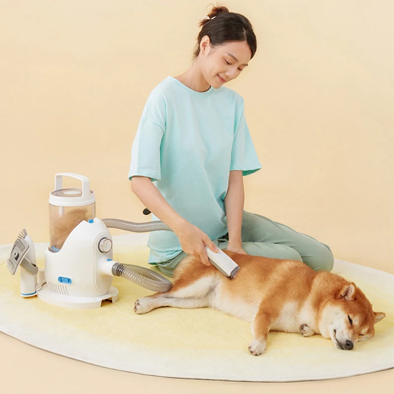 

QJ07 Dog Grooming Kit Professional Pet Grooming Vacuum Cleaner,Crevice Tool, Brush, Trimming , Vacuum Grooming Kit
