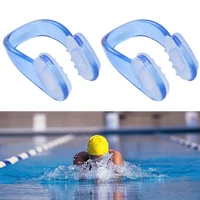 3pcs unisex swimming nose clip nose protection silicone pool accessories for adult diving blue