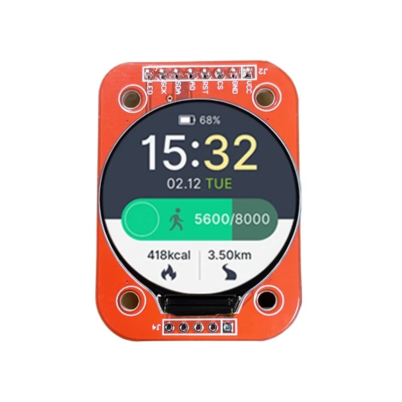 Круглый модуль ЖК-дисплея TFT 1 28 дюйма RGB 240*240 GC9A01 драйвер 4-проводной интерфейс SPI