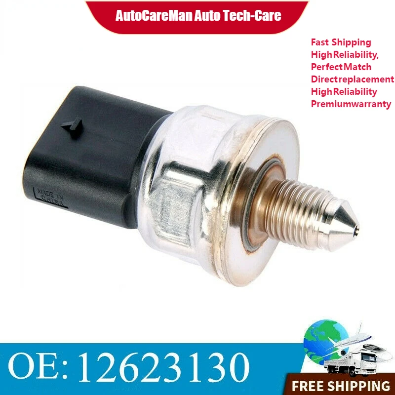 

12623130 Fuel Rail Pressure Sensor For Cadillac Chevy GMC 4.3L 5.3L 6.2L 14-16