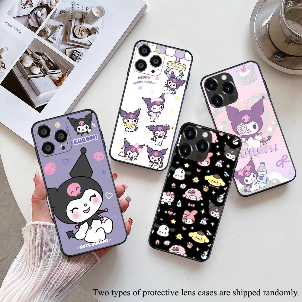 AK-12 Cute Kuromi Soft чехол для VIVO Y3 Y3S Y15 Y17 Y19 Y5S Y20 Y81I V15 V20 V20i SE Y70 Y11 Y12 Pro