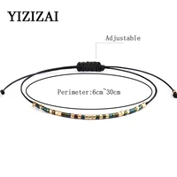 yizizai bohemia handmade braided wax thread bracelets adjustable men women minimalism rice bead bracelet bangles jewelry gifts