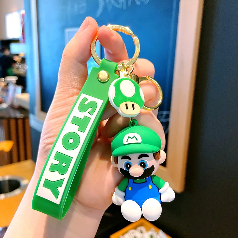 Брелок в стиле Super Mario Bros Аниме Фигурки Марио Луиджи братья Йоши подвеска для