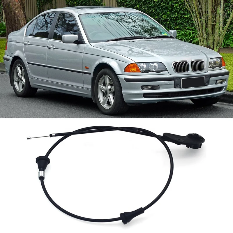 

Engine Hood Release Cable For BMW 3' E46 320I 323I 330I Engine Bowden Cable Kit Hood Release Wire 51238208442