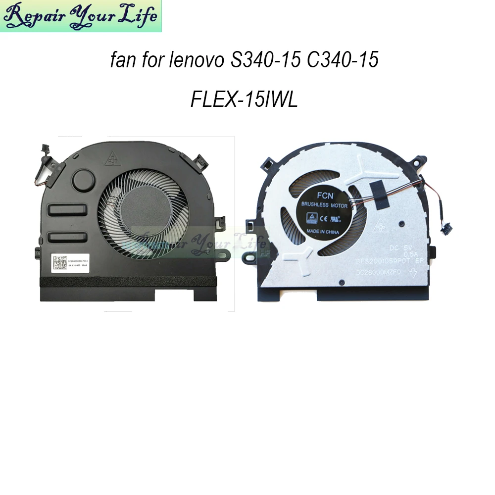 

S340-15 Laptop CPU Cooling fan for Lenovo IdeaPad S340-15API S340-15IIL 15IWL C340-15IWL FLEX-15IWL 5F10S13881 Cooler Radiator