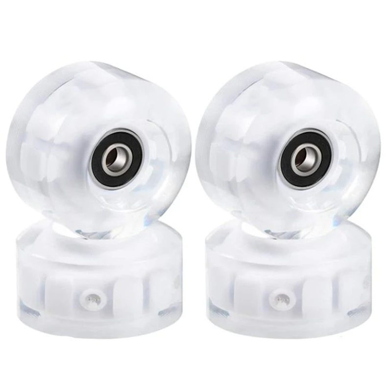 

Roller Skate Wheels Luminous Light Up, 4 Pack-Roller Skate Wheels For Double Row Skating And Skateboard 32Mm X 58Mm