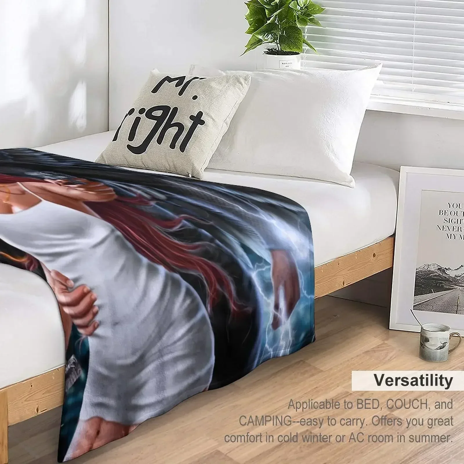 Bryce Quinlan Hunt Athalar и Lehabah из Crescent City Декоративные одеяла Тонкие для диванов Волосые