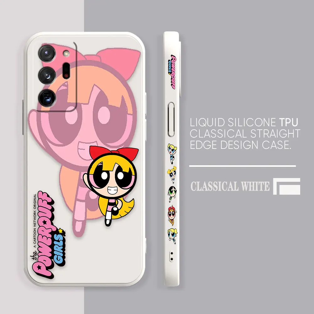 Case For Samsung Galaxy A90 A80 A70 A60 A50 A40 A30 Note 20 Pro Plus Lite Ultra 4G 5G Case  The P-Powerpuff Girls Of The Rainbow