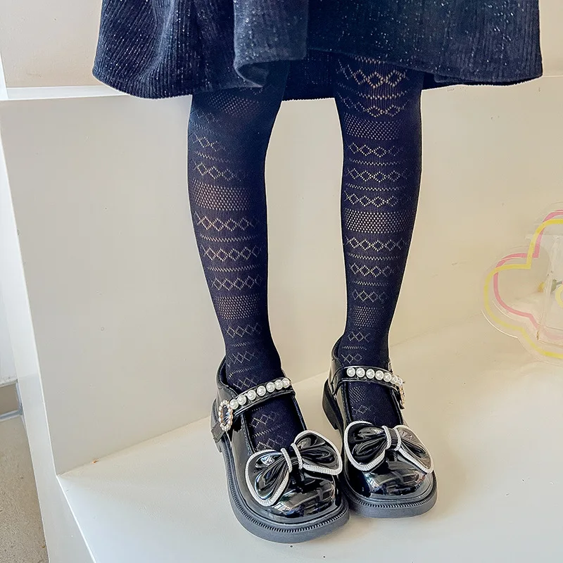 

New Hollow Dot Pantyhose Japanese Girls Cotton Socks Stockings Mesh Bottoming Jk Sweet And Comfortable Mesh Thin Section