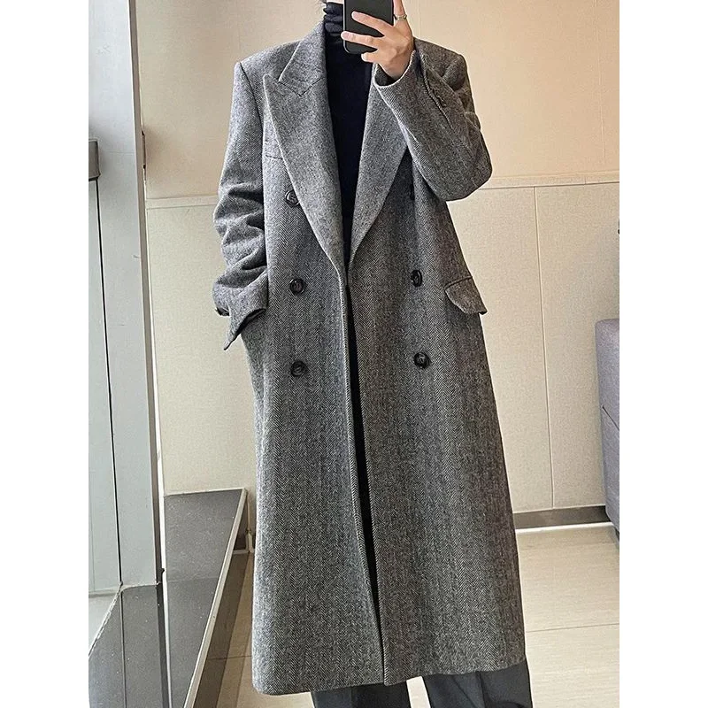 Новый минималистичный H-образный классический двухрядный толстый жаккардовый