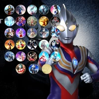 ultraman gold plated gold coin japan ultraman family gold coin game commemorative coin animation collection toy gift 27pcsset