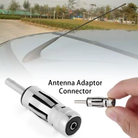 practical alloy auto connector aerial plug antenna mast adapter iso to din car radio stereo