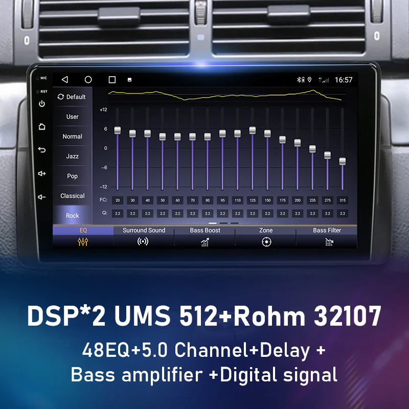 Автомагнитола JMCQ 2 Din Android 10 0 мультимедийный видеоплеер для BMW E46 M3 318i 1998-2006 GPS 4G Carplay