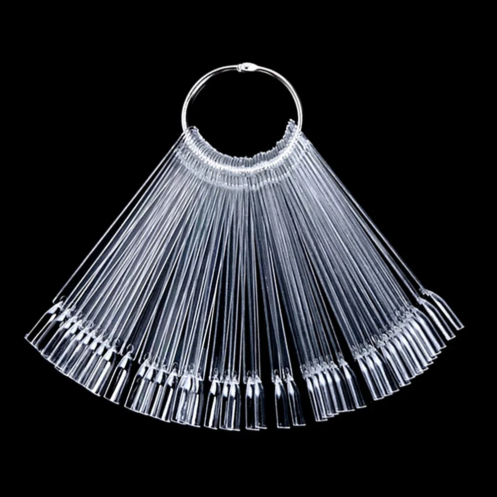 Веерообразные палочки для накладных ногтей 50 шт. демонстрации лака Типсы дизайна