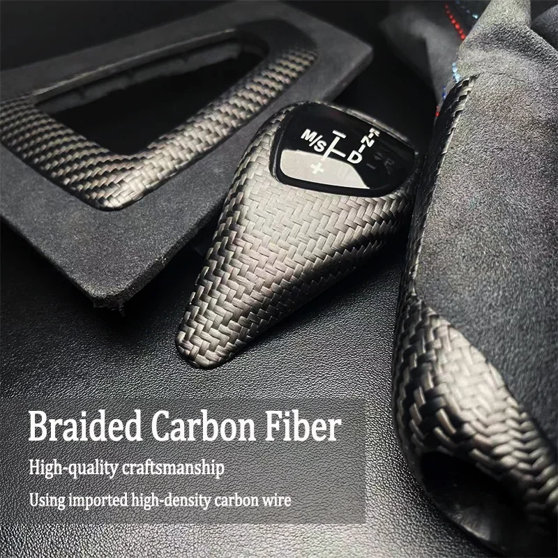 Для BMW 3 4 серии GT M3 M4 F80 F82 F30 F31 F32 F33 F34 2013 -2018 Тканое углеродное волокно сменная ручка