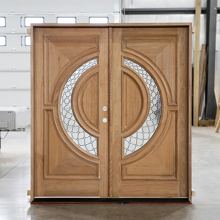 Prettywood переходный стиль однотонное красное дерево вход спереди двойная