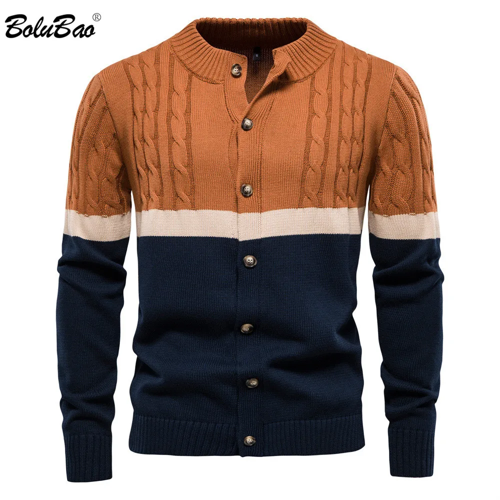 

BOLUBAO 100% хлопок мужской кардиган с пуговицами толстый новый зимний свитер мужской повседневный высококачественный модный кардиган для мужч...
