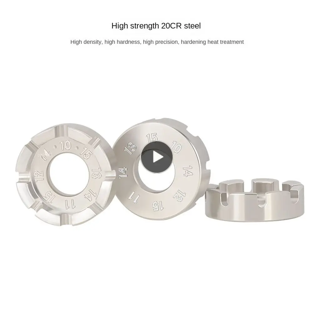 

Многофункциональный инструмент для регулировки катушки 20cr стальной гаечный ключ 8 Way Groove Wrench спицевой регулирующий гаечный ключ велосипедные аксессуары анти-стойкость